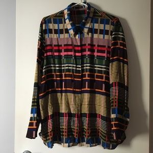 CINQUE Multicolor Viscose Shirt 44 L XL